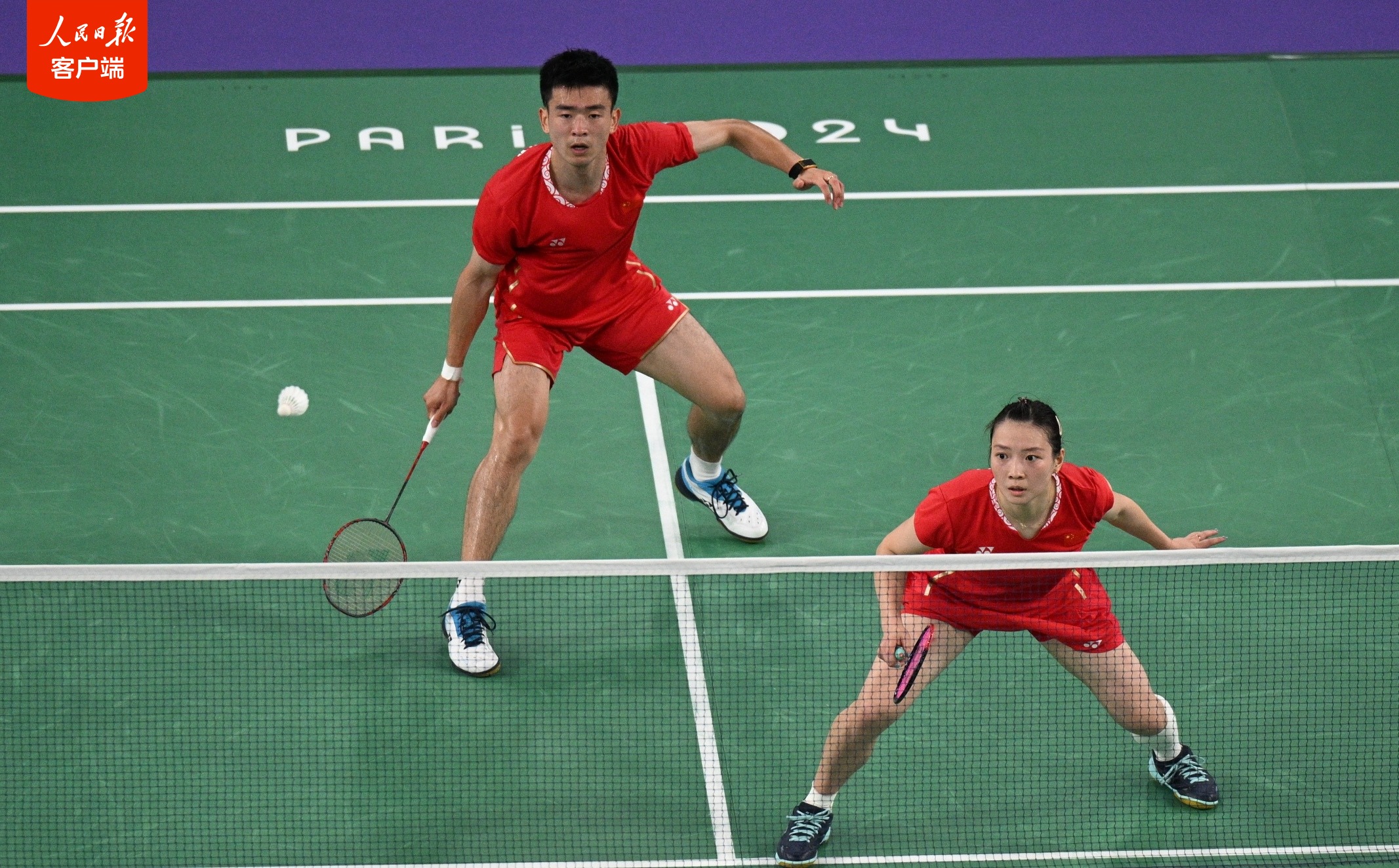 od体育培训-羽毛球混合双打决赛选手搏击赛场
